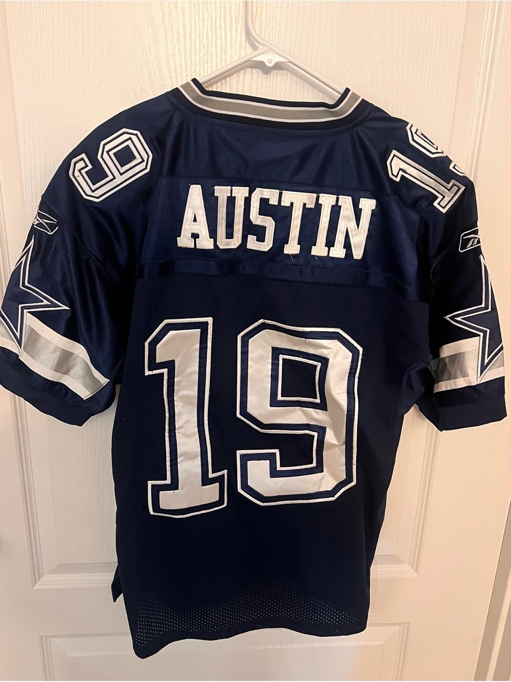 Dallas Cowboys #19 Navy Football Jersey - OnField Reebok - Picture 2 of 4